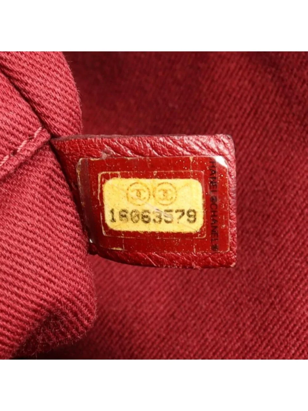 Chanel Tote Deauville Red Canvas Leather Chain MM